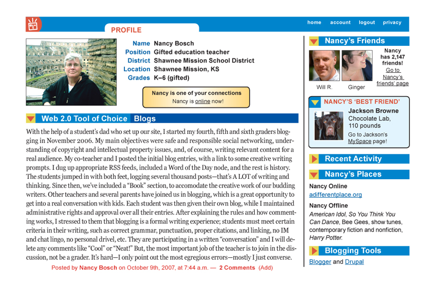 A Little Help From My Friends: Classroom 2.0 Educators Share Their Experiences