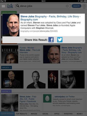 An Alternative Search Tool for Your Tablet