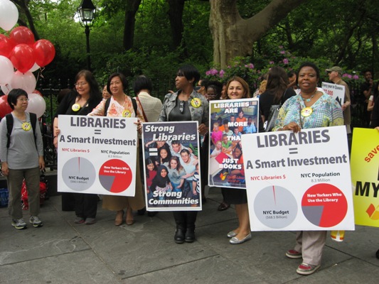 Rally for NYC Public Libraries; Christopher Awards Gala