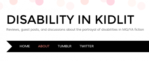 Disability in Kidlit Blog