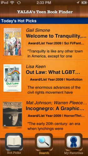 YALSA Teen Book Finder App, updated
