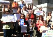 NYC School Librarians Hold Protest to Protect Jobs