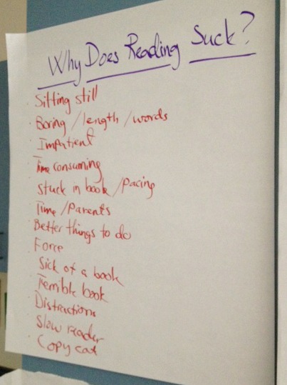 Why Reading Sucks: Talking honestly with kids might make them more passionate readers