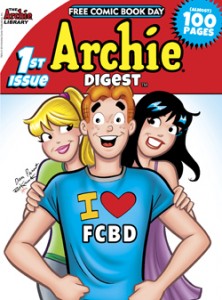 Archie Digest 1 222x300 First round of Free Comic Book Day titles announced