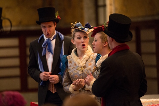 Performers at the Christmas Carol event.