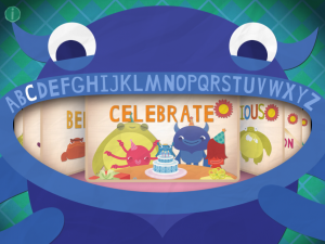 Screen from "Endless Alphabet" (xx) xx