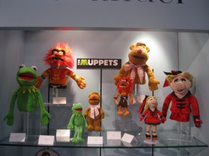 Madame Alexander's booth featured Muppet dolls and puppets. 