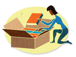 Illustration spot art by Otto Steininger fromSLJ's Cover story "What's Happening at the Core?"