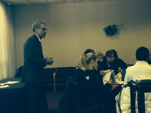 The author on February 7th at Rutgers University