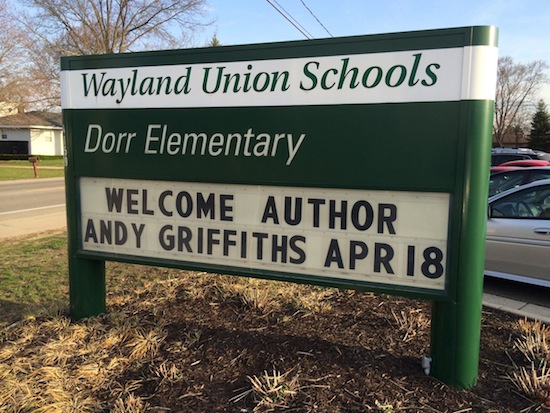 Instagramming an Author Visit: 26 Story Treehouse Author Andy Griffiths