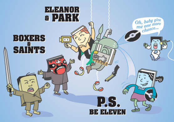 The Big Kahuna Match: Between Boxers & Saints, P.S. Be Eleven, and Eleanor & Park