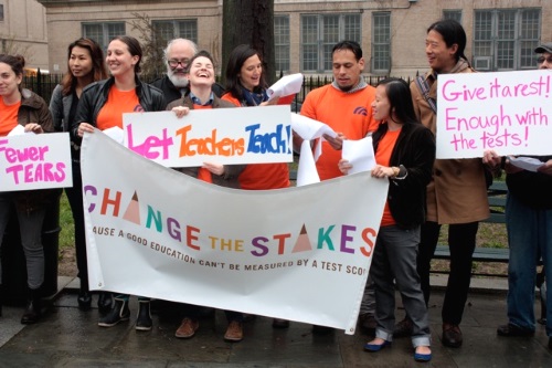 Brooklyn Teachers for English Language Learners Protest Against Common Core