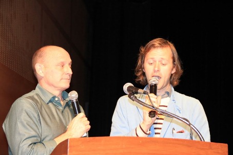 Keynote speakers Jon S? and Mac Barnett