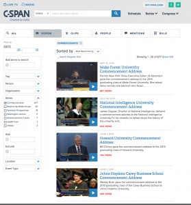 Commencement: What do the speeches teach us?