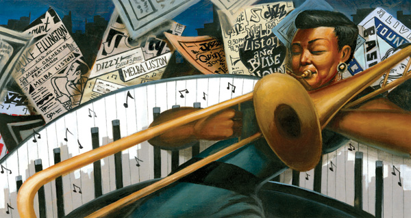 Little Melba and Her Big Trombone (Russell-Brown) ©2014 by Frank Morrison