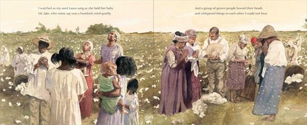 Interior spread from Angela Johnson's 'All Different Now' (S&S, 2014). Illus. by E. B. Lewis 