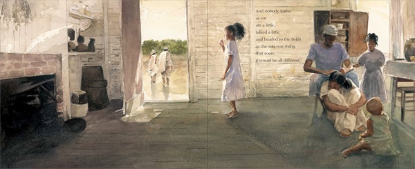 Interior spread from Angela Johnson's 'All Different Now' (S&S, 2014) Lewis