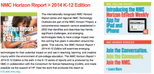 On the Horizon for K12 (and for libraries!)