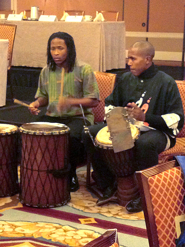 African drummers welcomed breakfast attendees and warmed up the crowd at the Coretta Scott King Awards Ceremony. Credit: Wendy Stephens