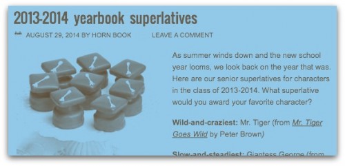 Link Du Jour: Horn Book Superlatives