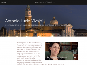 Suzy Kiine introduces 'Vivaldi's Four Seasons' (Touch Press/ 