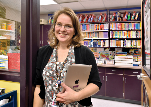 Walnut Grove Elementary School librarian Holly Whitt