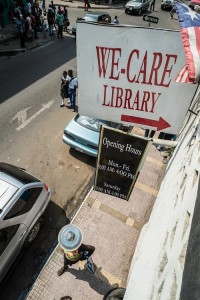 The We Care Library was started by its executive director, Michael Weah, in 1989 during the first civil war.