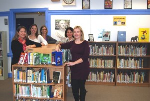 front left: Lainie Wood: son 10y/o (4th grade) and daughter 8 y/o (2nd grade) middle left: Christina Murphy: son 6 y/o (1st) and son 8 y/o (3rd ) Back left: Heather Roman: daughter 8y/o (3rd) and son 11 y/o (5th) Front right: Melissa Upton: daughter 8 y/o (3rd) and daughter 5 y/o (K) Back right: New principal as of 10/31/14, Stacy Phelan