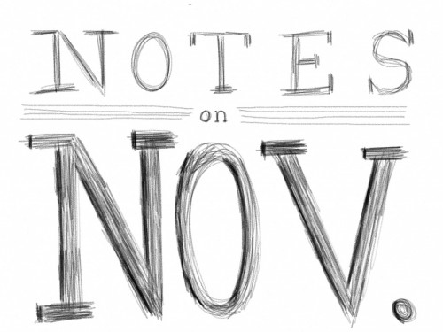 Notes on November 2014