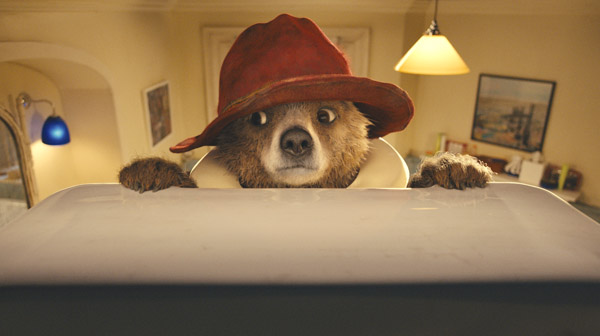 A puzzled Paddington, as seen in Paddington (The Weinstein Company)