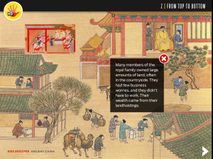Screen from 'Ancient China' (Kids Discover)