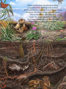 Interior screen from "The Prairie That Nature Built" (Dawn)
