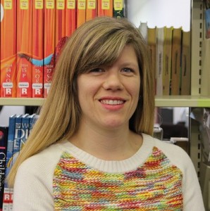 Children's librarian Ashley Waring.