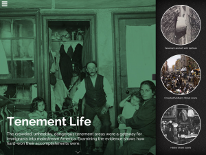 Interior screen from "The New Immigrants NYC 1880-1924" (Vanguard) 