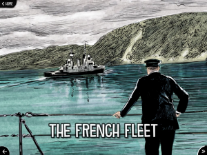 Interior screen, "Think Like Churchill" (Touch Press)