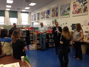 Cambridge Mayor Denis P. Maher (in suit)