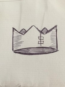 Santat's sketch for his custom tattoo, inked by Thai artist, Monty Siam.