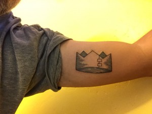 Santat's finished tattoo, inked by Thai tattoo artist, Monty Siam.