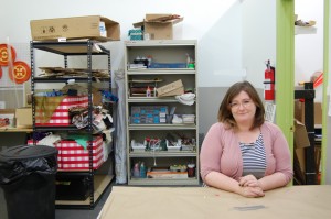 Watertown Free Public Library assistant director Caitlin Brown at Hatch.