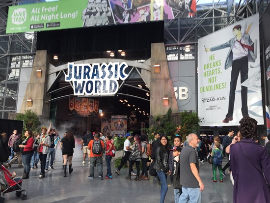 Entrance to the New York Comic Con exhibit floor.