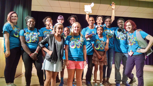 Wick Thomas (far right) with Teen Leaders of Today! members. Photos courtesy of Wick Thomas