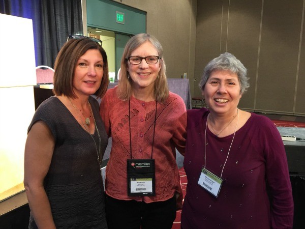 Left to right: Candace Fleming, Ann Martin, and Marilyn Singer