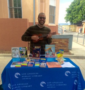 Marc Horton setting up shop