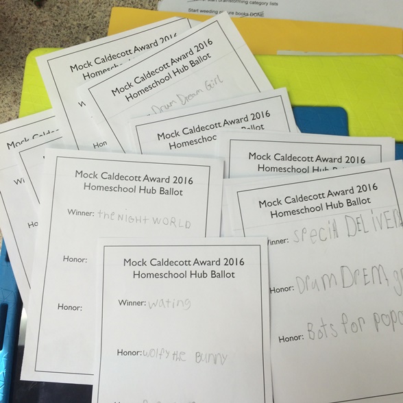 Mock Caldecott ballots