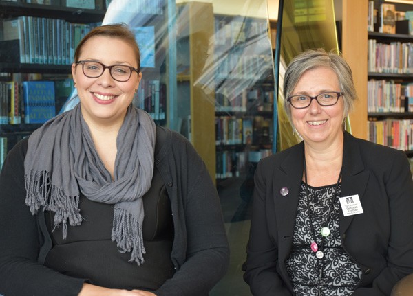 Salt Lake City Library teen services coordinator Christina Walsh (left) and deputy director Deborah Ehrman. Courtesy of Salt Lake City Public Library
