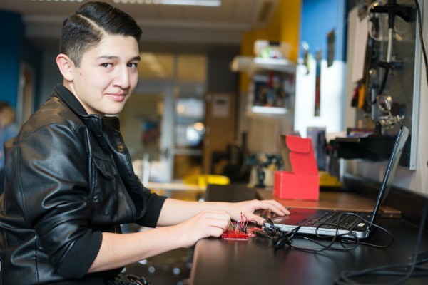 The video game and recording equipment in Hampden's Idea Lab are big draws.