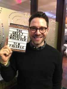 Tim Federle shows off his new YA novel. 