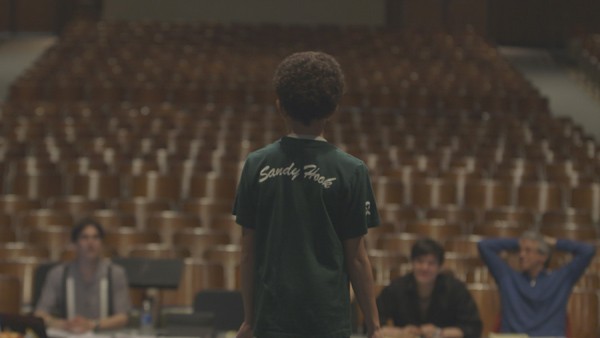 Tain Gregory auditioning in Midsummer in Newtown (Photo: Paul Yee)