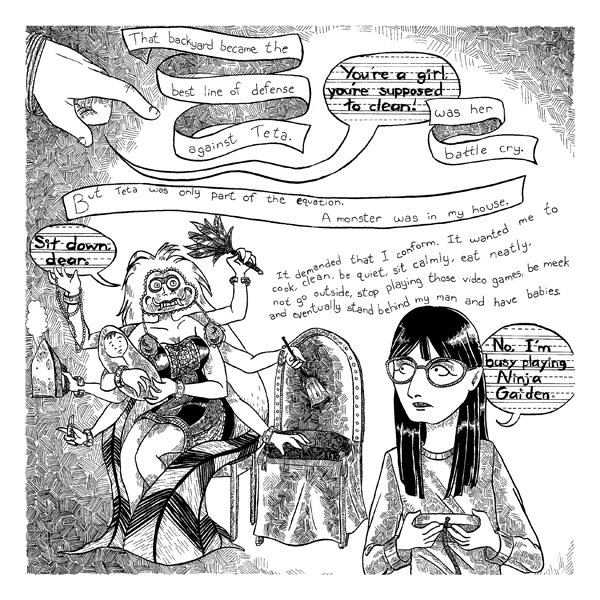 Marguerite Dabaie’s Hookah Girl Panel courtesy of Marguerite Dabaie