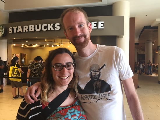 Graphic novelists Cecil Castellucci and Nate Powell.